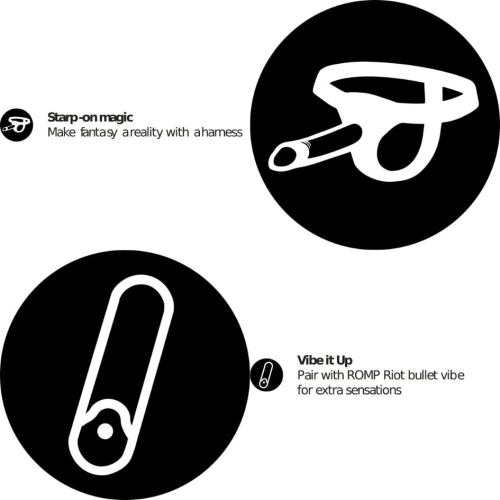 Безременна насадка для страпону на присосці оранжевого кольору ROMP Dizi - 15