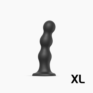 Насадка для страпону силіконова чорна Strap On Me Dildo розмір XL