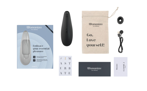 Вакуумный стимулятор для клитора черный Womanizer Classic 2 - 6