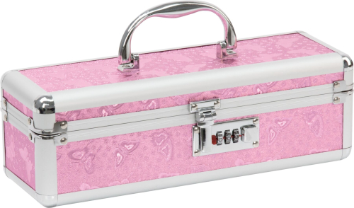 Кейс для зберігання секс-іграшок Powerbullet Lockable Vibrator Case Pink з кодовим замком - 2