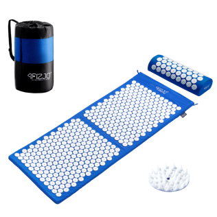 Килимок акупунктурний з валиком 4FIZJO Аплікатор Кузнєцова 128 x 48 см 4FJ0085 Blue