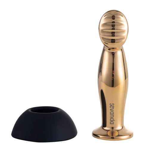 Вибромассажер простаты золотистого цвета Lockink Sevanda Eros Vibrating - 6