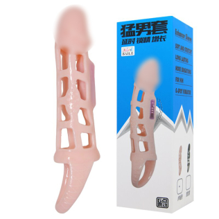 Вибронасадка на член телесного цвета Lybaile Men extension