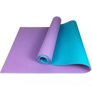 Килимок (мат) для йоги та фітнесу Sportcraft TPE 6 мм ES0075 Purple/Blue