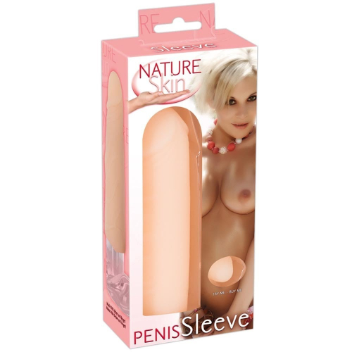 Реалістична насадка, що подовжує, на член тілесний You2Toys Nature Skin Penis Sleeve - 4