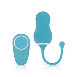 Вагинальное виброяйцо с пультом ПУ Cala Azul голубой