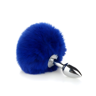 Анальная пробка металлическая SKN с хвостом