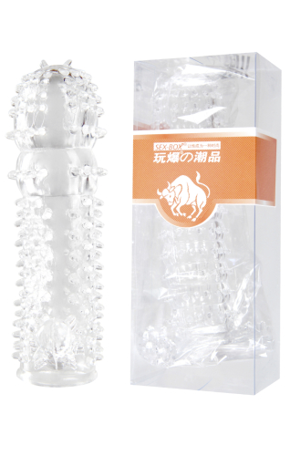 Насадка на член пупырчатая прозрачного цвета Winyi Transparent рal - 5