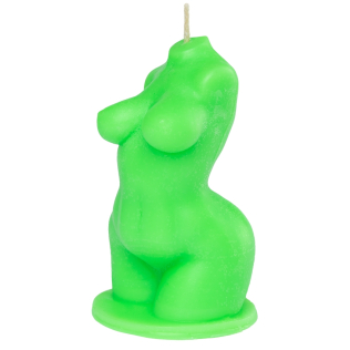 Свеча в виде женского торса зеленого цвета Egzo Venus