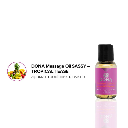 Набір їстівних масажних олій з афродизіаком DONA LET ME TOUCH YOU 30 мл - 4