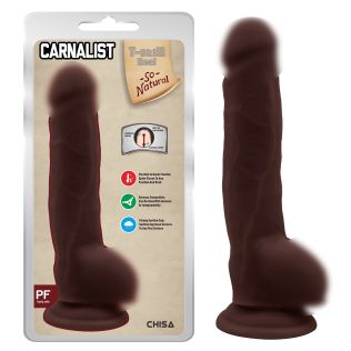 Фалос на присоску реалістичний коричневий CHISA Carnal Pleasure Brown