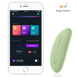 Смарт вибратор в трусики для стимуляции клитора зеленого цвета Magic Motion Nyx