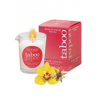 Массажная свеча для женщин с ароматом цветка какао Ruf TABOO 60 гр