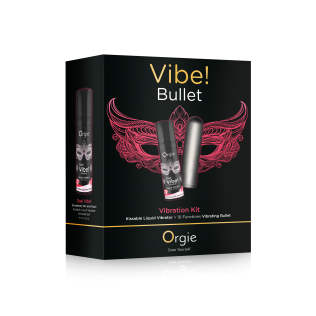 Подарочный набор вибропуля + жидкий вибратор розового цвета Orgie VIBE! BULLET