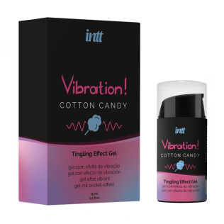 Возбуждающий гель (Жидкий вибратор)со вкусом сладкой ваты Intt Vibration Cotton Candy 15 мл
