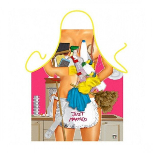 Эротический фартук Только вышла замуж 2 разных цветов Китай