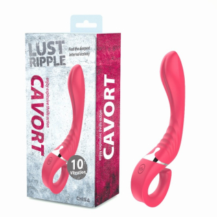 Вібратор для точки G рожевого кольору Chisa Lust Ripple Cavort