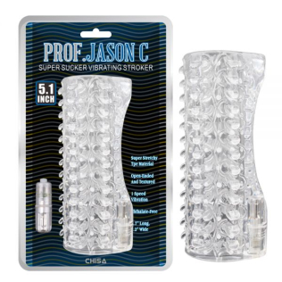 Вибронасадка на пенис прозрачного цвета Chisa Super Sucker 
