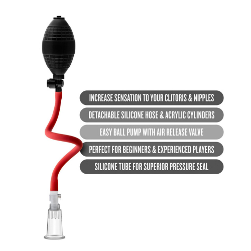 Кліторальна вакуумна помпа Temptasia by Blush - Beginner's Clitoral Pumping System - 5