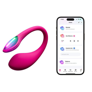 Міні смарт віброяйце вагінальне рожевого кольору Lovense Lush Mini зменшена версія Lush 4