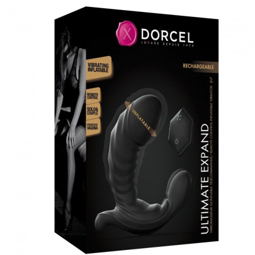 Вибратор для точки Джи и массажер простаты с надувающимся стволом Dorcel ULTIMATE EXPAND - 8