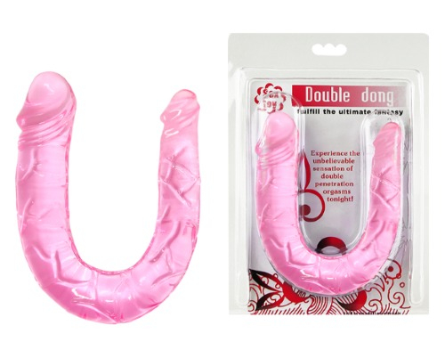 Двосторонній фалоімітатор реалістичний фіолетовий Baile - 5