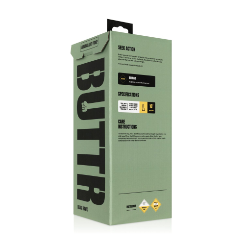 Величезний фалоїмітатор на присосці чорного кольору BUTTR Hawk Curved Anal Dildo - 9