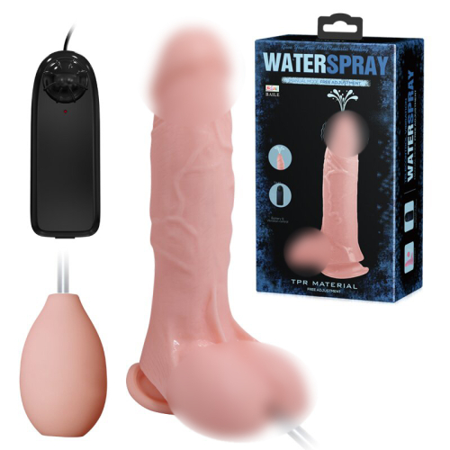 Фалоімітатор з вібрацією і імітацією сім'явиверження на присоску тілесний BW-008066AP - 1