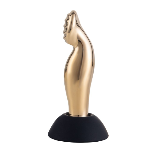 Вибромассажер простаты золотистого цвета Lockink Sevanda Eros Vibrating - 3