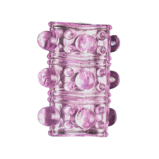 Насадка на член гелевая розового цвета SKN модель AR011