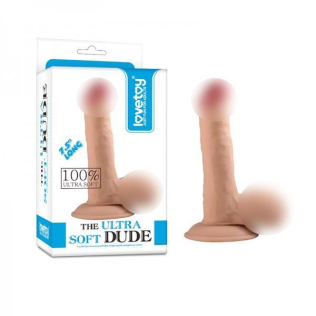 Фалоімітатор 21/5 см реалістичний на присоску тілесний Lovetoy