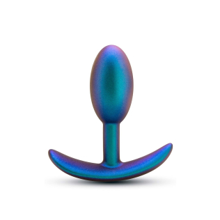 Анальная вибропробка бирюзового цвета Blush Adventures Matrix Nebula