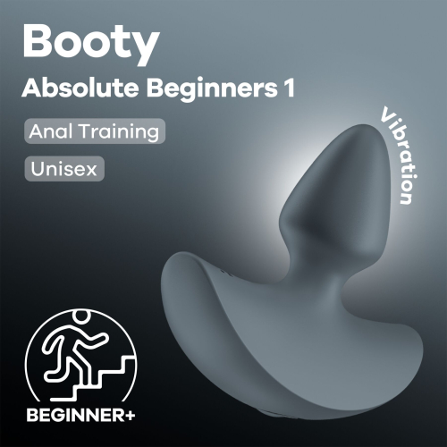 Анальная вибропробка для начинающих серого цвета Satisfyer Booty Absolute Beginners 1 - 6