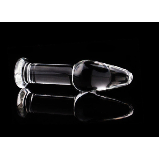 Скляна анальна пробка xese довжина 12 см діаметр 3 см