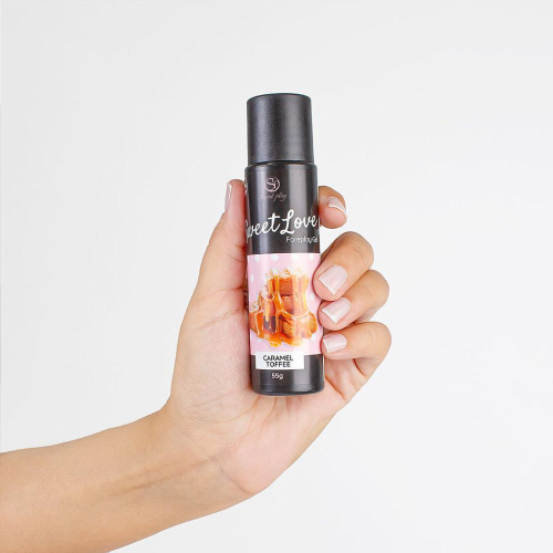 Їстівний гель для прелюдій для сосків шиї та інших ерогенних зон зі смаком солодкої карамелі Secret Play Sweet Love 60 мл - 2