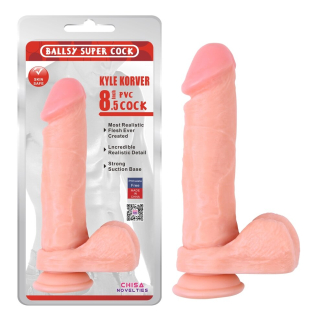 Фаллоимитатор 21/4,3 см на присоске бежевый реалистичный CHISA Ronnie Price 21 см