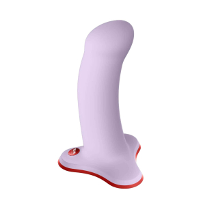 Фаллоимитатор изогнутый на присоске для вагинального и анального секса сиреневый Fun Factory AMOR