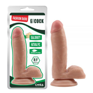 Фалоімітатор реалістичний з присоскою бежевий Chisa Fashion Dude 6.7 Inch Cock