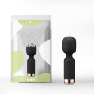 Вібромасажер Ванд мікрофон для стимуляції інтимних зон чорного кольору Cnt Knight at Night
