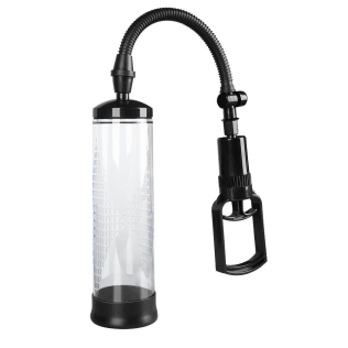 Вакуумна помпа для збільшення пеніса з ручним насосом Men Powerup чорна