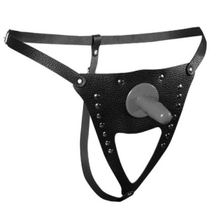 Трусики шкіряні для страпона універсального розміру для системи Vac-U-Lock