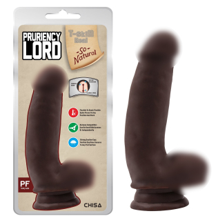Фаллос на присоске реалистичный коричневый CHISA Pruriency Lord Brown