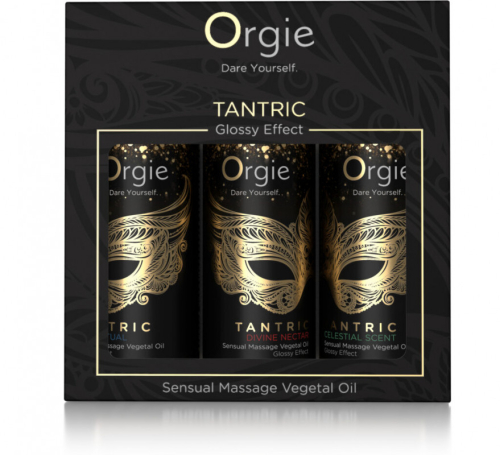 Міні колекція масажних ароматних олій Orgie Tantric 3 штуки по 30 мл - 1