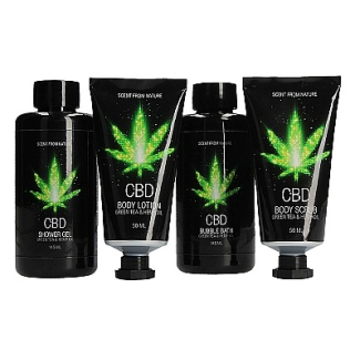 Набор для ванны и душа для двоих CBD Luxe GREEN TEA &amp;amp; HEMP OIL