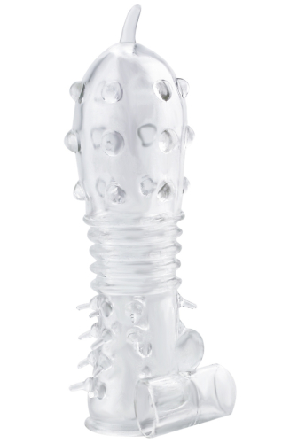 Вібронасадка на член прозорого кольору Winyi Big John - 3