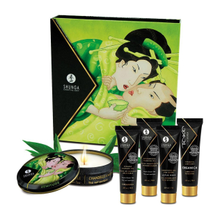 Подарунковий набір для еротичного масажу Екзотичний зелений чай Shunga GEISHAS SECRETS ORGANICA-Exotic Green Tea