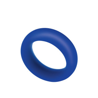 Эрекционное кольцо синего цвета Zolo EXTRA thick cock ring