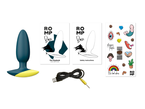 Анальна вібропробка Romp BASS зелена - 5