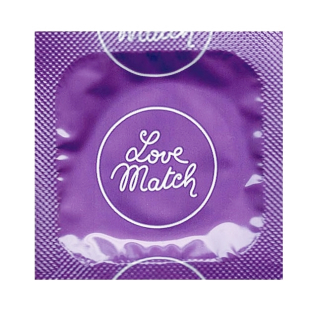 Презерватив повышенной надежности для анального секса из латекса прозрачного цвета Love Match 1 штука