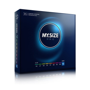 Презервативи ультратонкі з силіконовим мастилом My Size Pro 72 36 штук